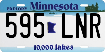 MN license plate 595LNR