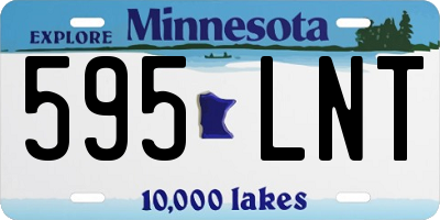 MN license plate 595LNT