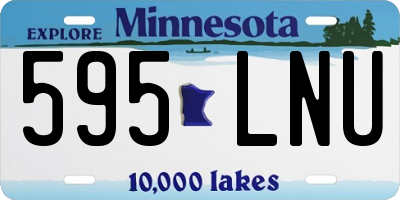 MN license plate 595LNU