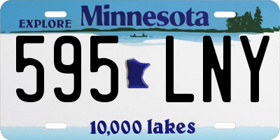 MN license plate 595LNY