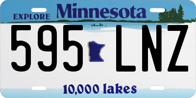 MN license plate 595LNZ