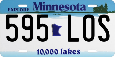 MN license plate 595LOS