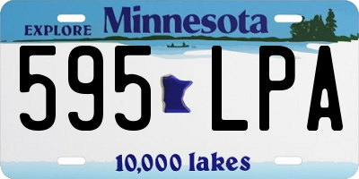 MN license plate 595LPA