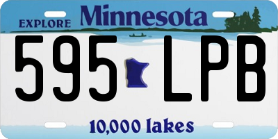 MN license plate 595LPB