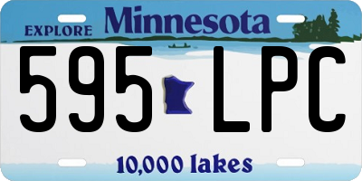 MN license plate 595LPC