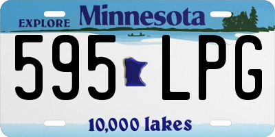 MN license plate 595LPG