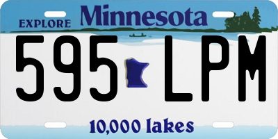 MN license plate 595LPM
