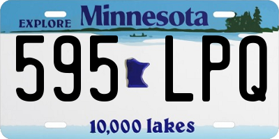 MN license plate 595LPQ