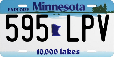 MN license plate 595LPV