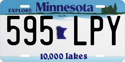 MN license plate 595LPY
