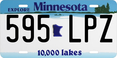 MN license plate 595LPZ