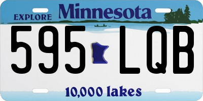MN license plate 595LQB
