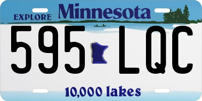 MN license plate 595LQC
