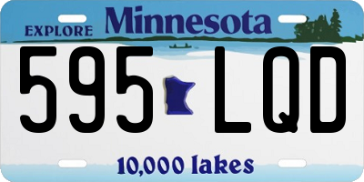 MN license plate 595LQD