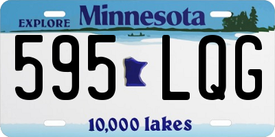 MN license plate 595LQG