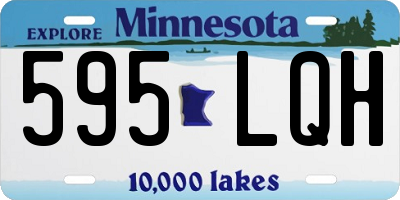 MN license plate 595LQH