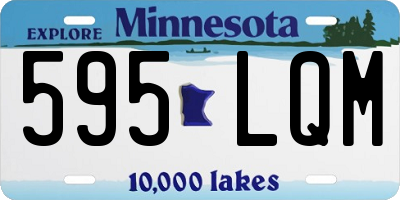 MN license plate 595LQM