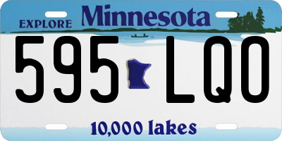 MN license plate 595LQO