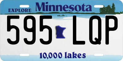 MN license plate 595LQP