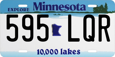 MN license plate 595LQR