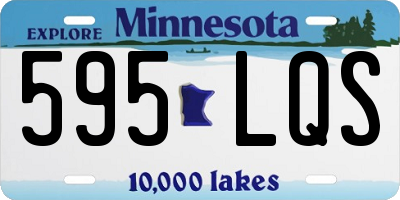 MN license plate 595LQS