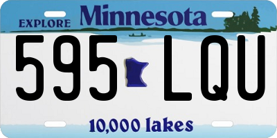 MN license plate 595LQU