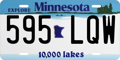 MN license plate 595LQW