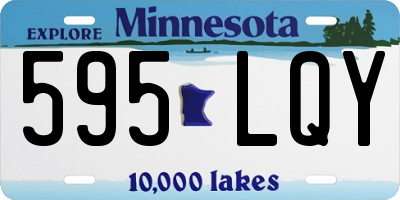 MN license plate 595LQY