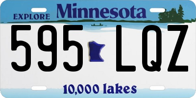 MN license plate 595LQZ