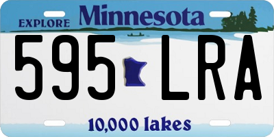 MN license plate 595LRA