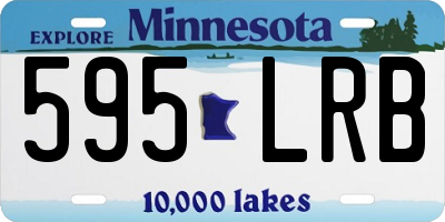 MN license plate 595LRB