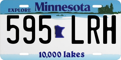 MN license plate 595LRH