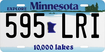 MN license plate 595LRI