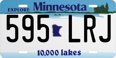 MN license plate 595LRJ