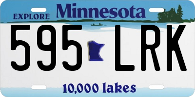 MN license plate 595LRK
