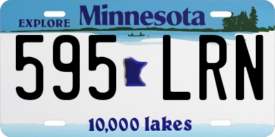 MN license plate 595LRN