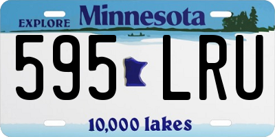 MN license plate 595LRU