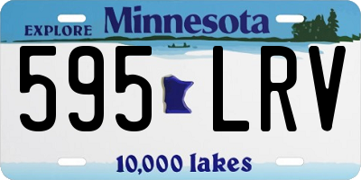 MN license plate 595LRV