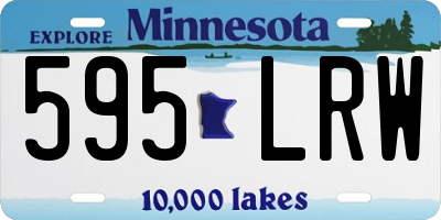 MN license plate 595LRW