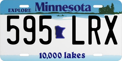 MN license plate 595LRX