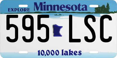 MN license plate 595LSC