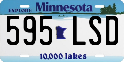 MN license plate 595LSD