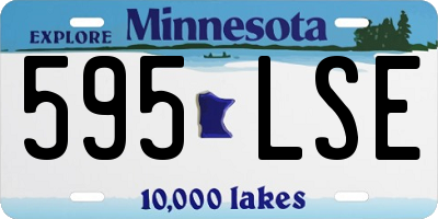 MN license plate 595LSE