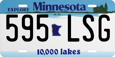 MN license plate 595LSG