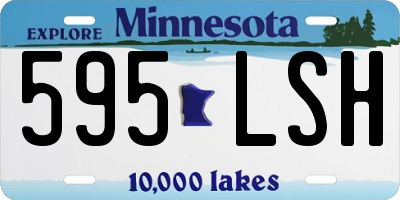 MN license plate 595LSH