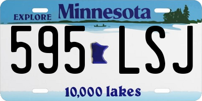 MN license plate 595LSJ