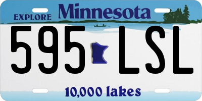 MN license plate 595LSL