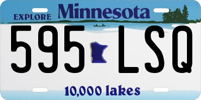 MN license plate 595LSQ