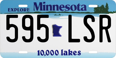 MN license plate 595LSR