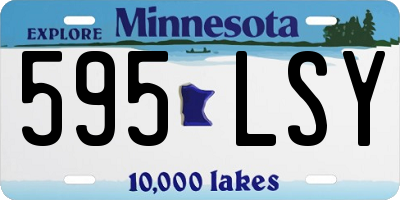MN license plate 595LSY